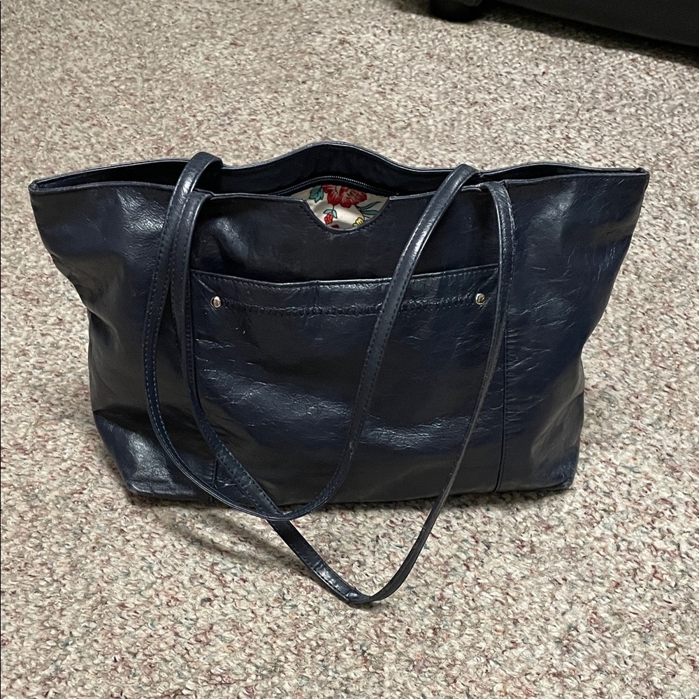 Latico leather Navy Blue Tote/sholder Bag